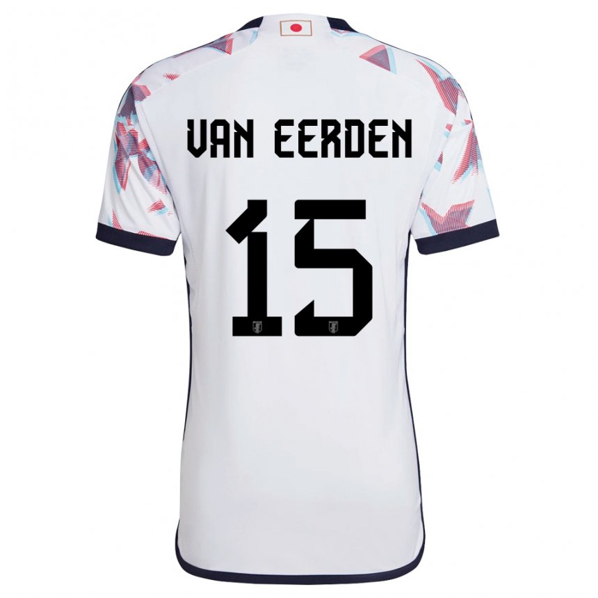 Niño Camiseta Japón Shawn Van Eerden #15 Blanco 2ª Equipación 22-24 La Camisa México