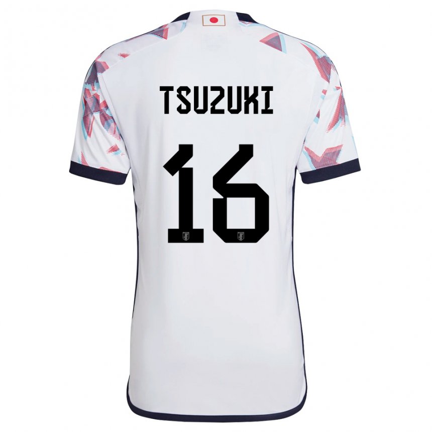 Niño Camiseta Japón Shunta Tsuzuki #16 Blanco 2ª Equipación 22-24 La Camisa México