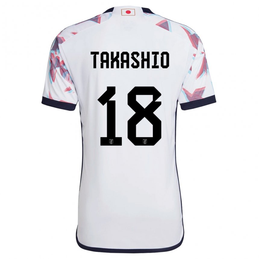 Niño Camiseta Japón Hayase Takashio #18 Blanco 2ª Equipación 22-24 La Camisa México