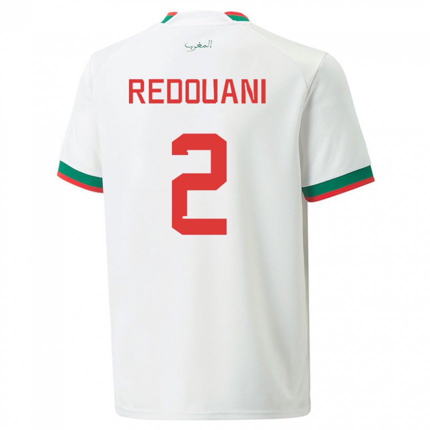 Niño Camiseta Marruecos Zineb Redouani #2 Blanco 2ª Equipación 22-24 La Camisa México