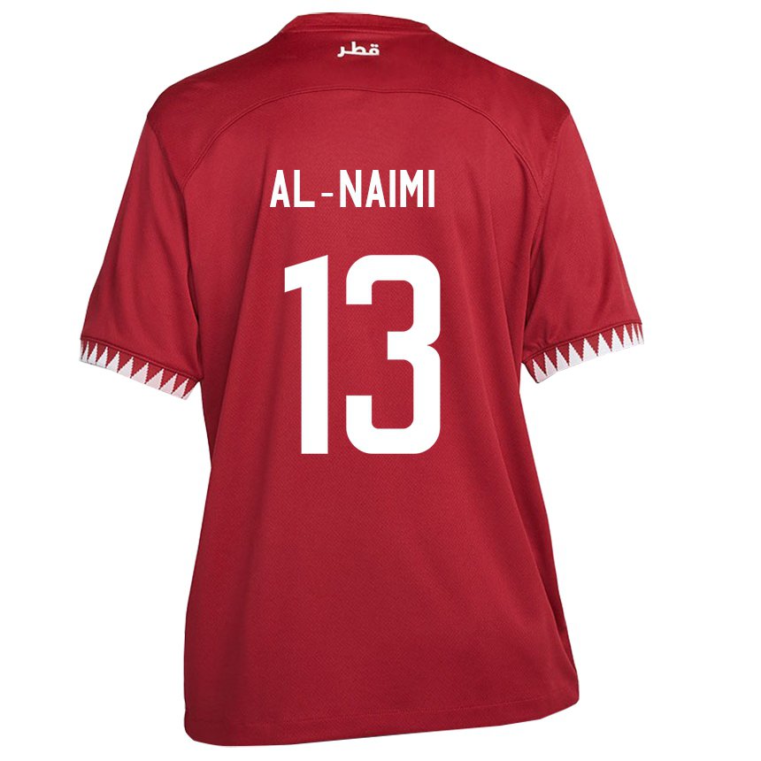 Hombre Camiseta Catar Zahra Al Naimi #13 Granate 1ª Equipación 22-24 La Camisa México