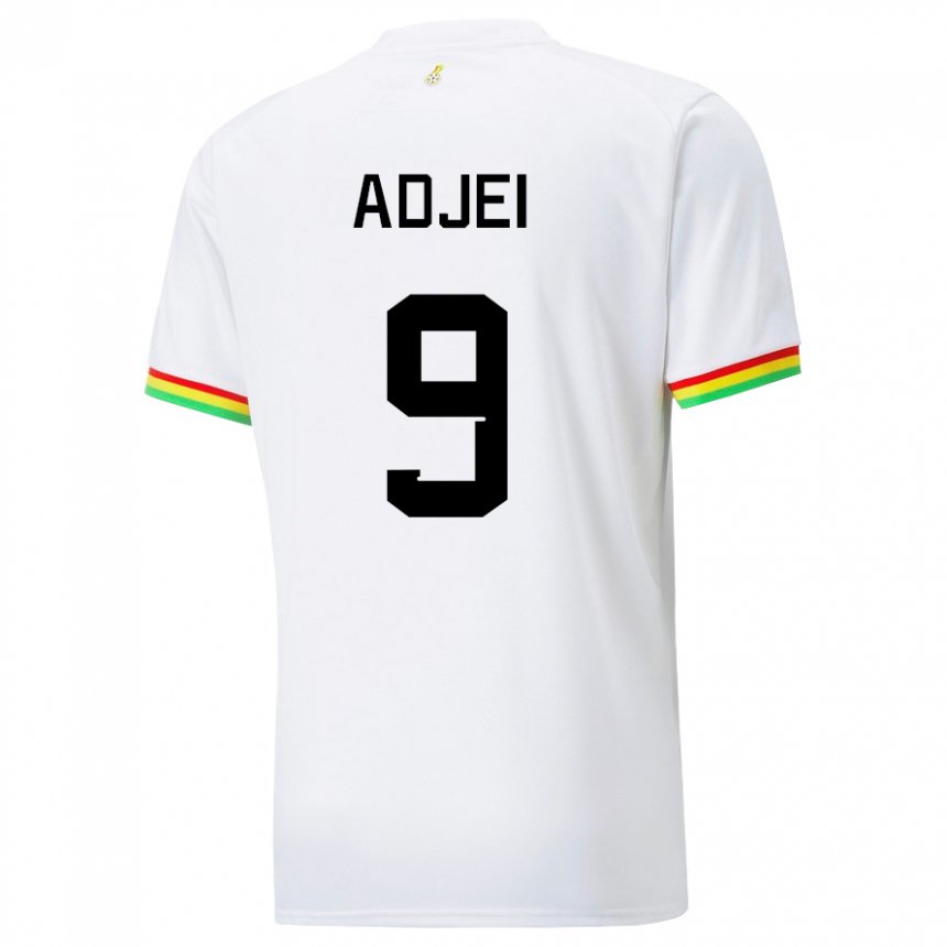 Hombre Camiseta Ghana Vivian Adjei #9 Blanco 1ª Equipación 22-24 La Camisa México