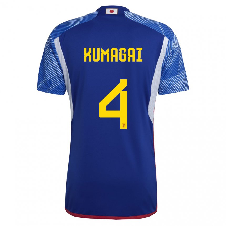 Hombre Camiseta Japón Saki Kumagai #4 Azul Real 1ª Equipación 22-24 La Camisa México