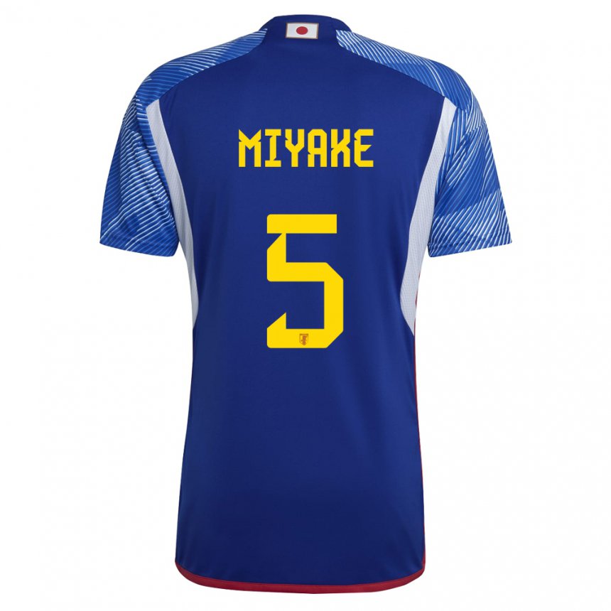 Hombre Camiseta Japón Shiori Miyake #5 Azul Real 1ª Equipación 22-24 La Camisa México