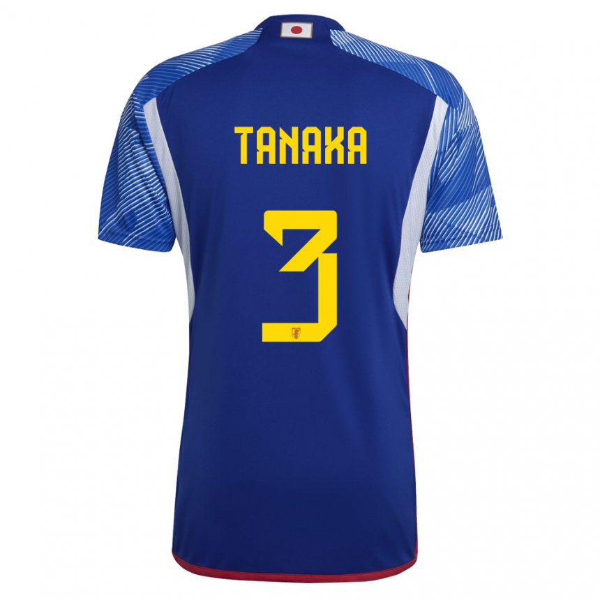 Hombre Camiseta Japón Hayato Tanaka #3 Azul Real 1ª Equipación 22-24 La Camisa México