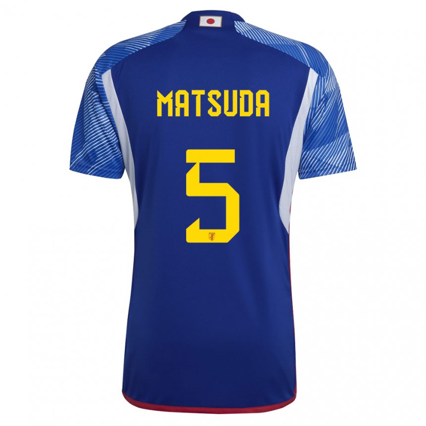 Hombre Camiseta Japón Hayate Matsuda #5 Azul Real 1ª Equipación 22-24 La Camisa México