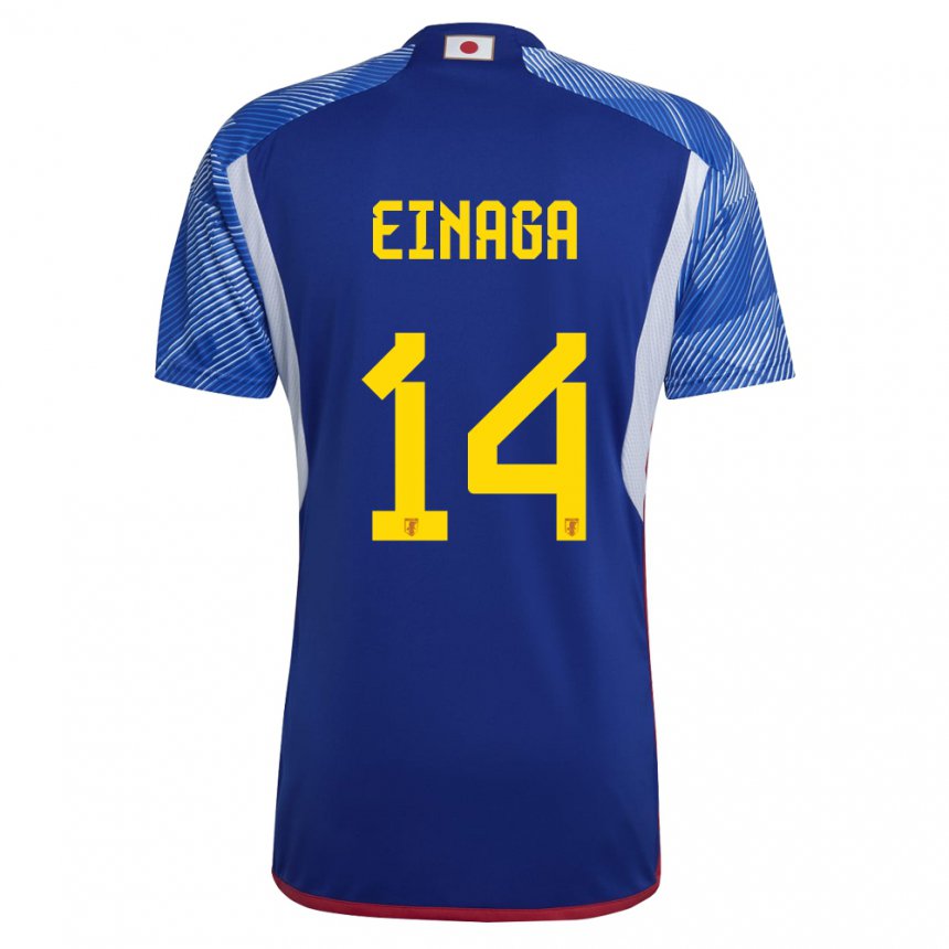 Hombre Camiseta Japón Takatora Einaga #14 Azul Real 1ª Equipación 22-24 La Camisa México