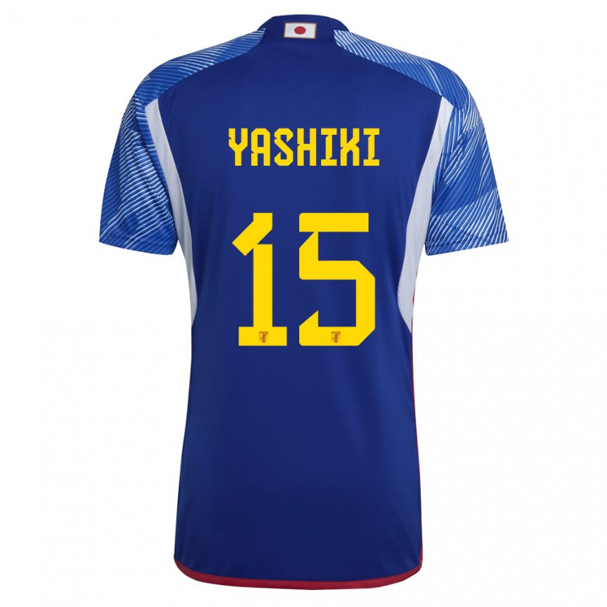 Hombre Camiseta Japón Yusei Yashiki #15 Azul Real 1ª Equipación 22-24 La Camisa México