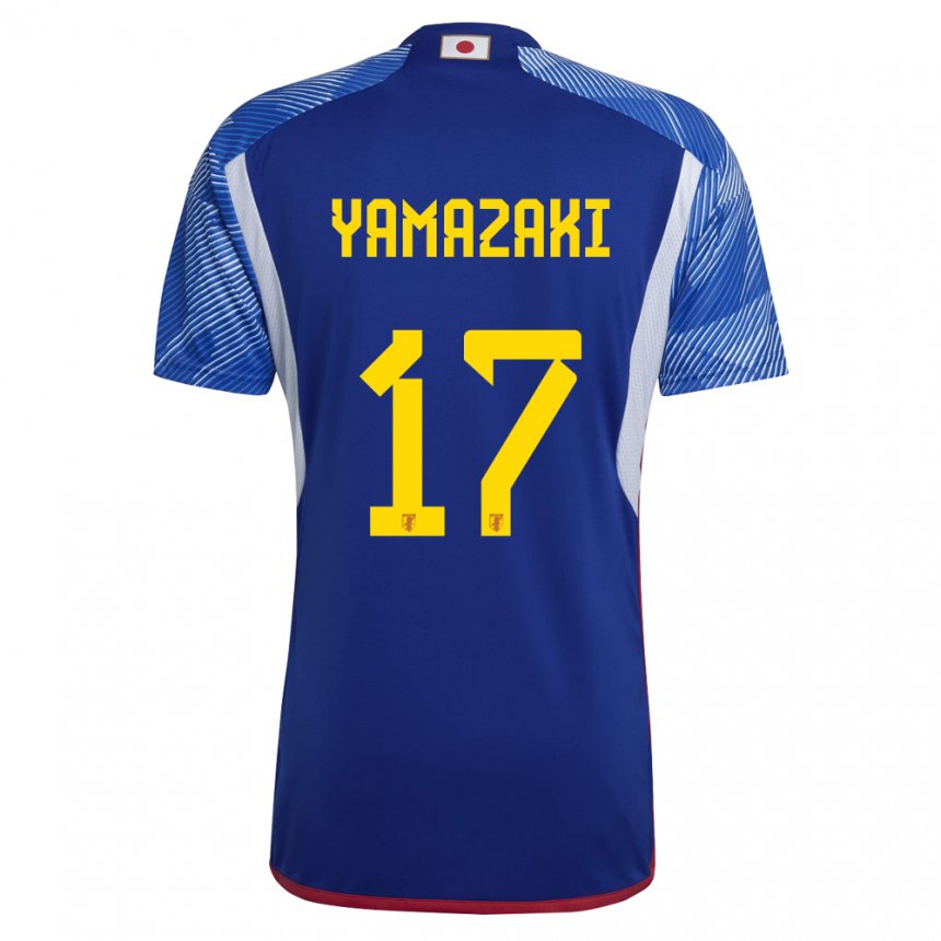 Hombre Camiseta Japón Taishin Yamazaki #17 Azul Real 1ª Equipación 22-24 La Camisa México