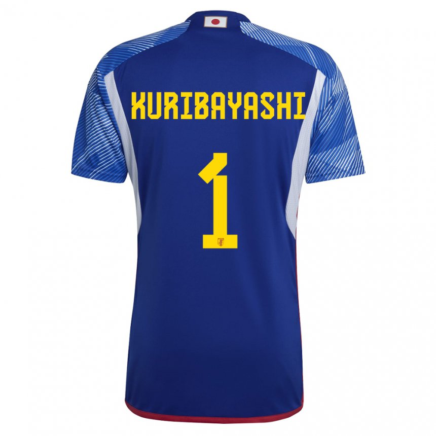 Hombre Camiseta Japón Hayato Kuribayashi #1 Azul Real 1ª Equipación 22-24 La Camisa México