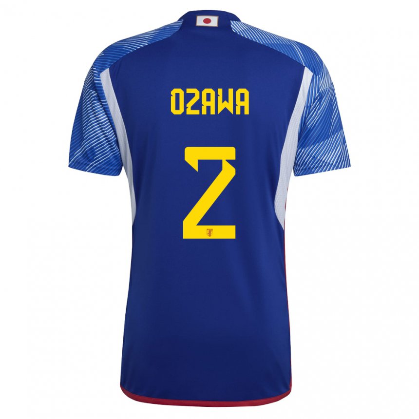 Hombre Camiseta Japón Haruki Ozawa #2 Azul Real 1ª Equipación 22-24 La Camisa México