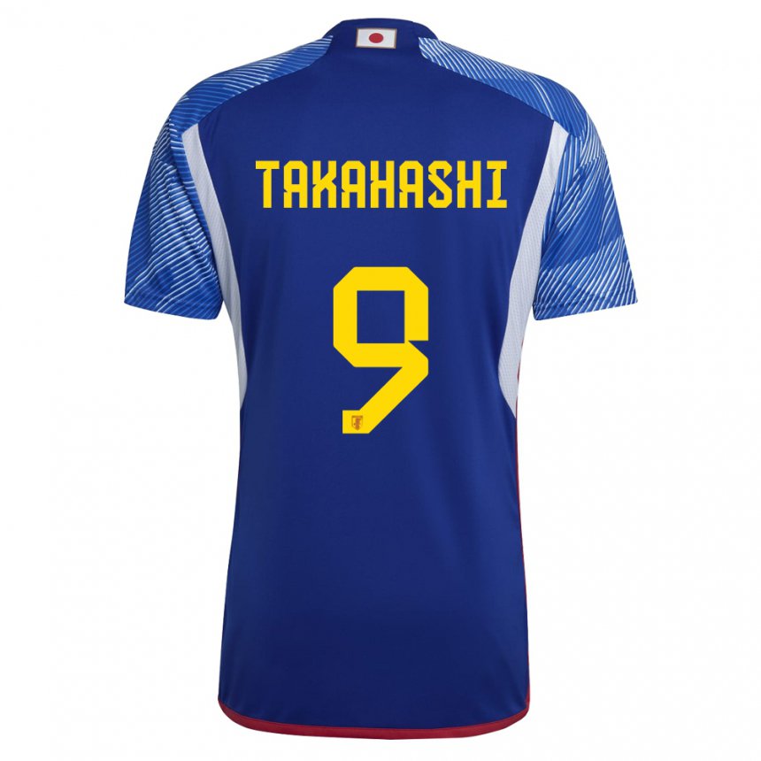 Hombre Camiseta Japón Hikaru Takahashi #9 Azul Real 1ª Equipación 22-24 La Camisa México