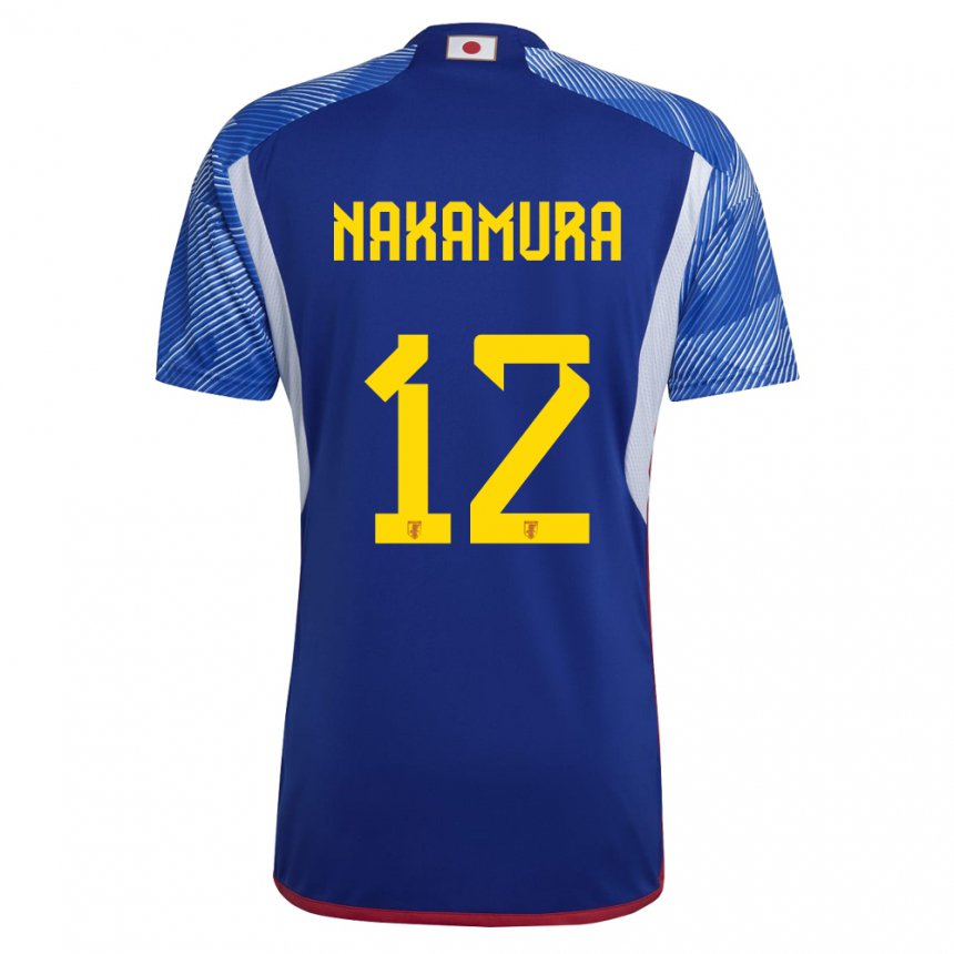 Hombre Camiseta Japón Keisuke Nakamura #12 Azul Real 1ª Equipación 22-24 La Camisa México