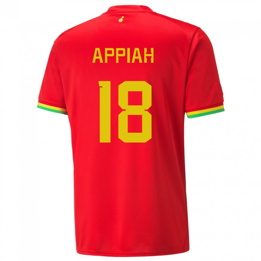 Hombre Camiseta Ghana Veronica Appiah #18 Rojo 2ª Equipación 22-24 La Camisa México