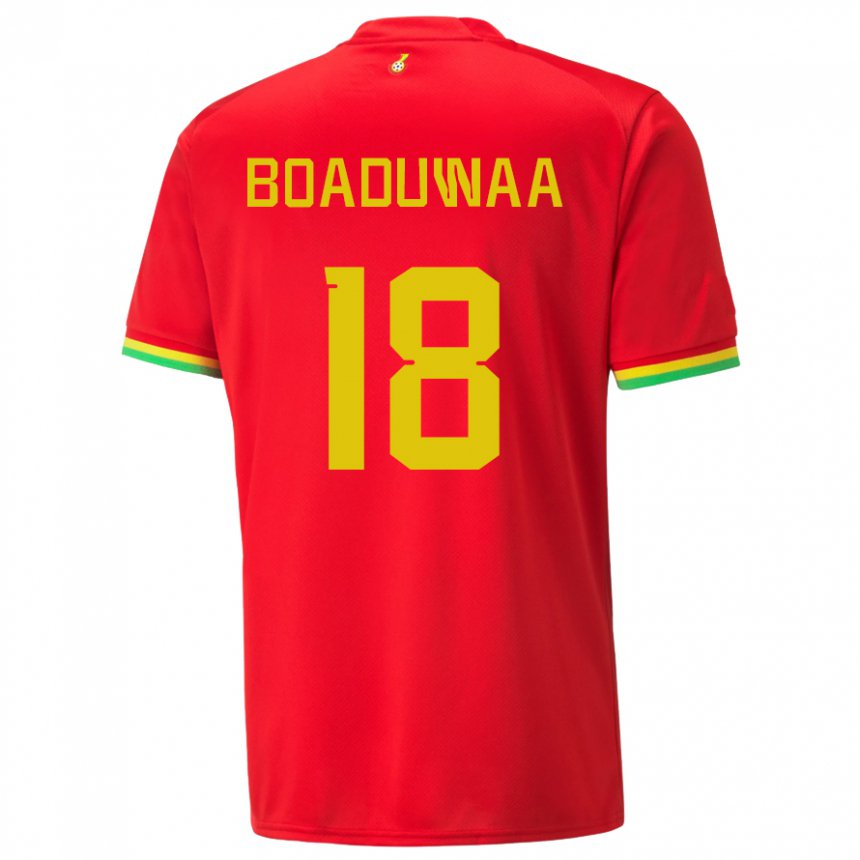 Hombre Camiseta Ghana Doris Boaduwaa #18 Rojo 2ª Equipación 22-24 La Camisa México