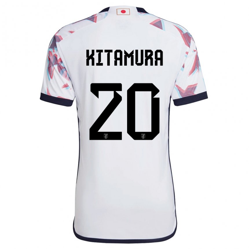 Hombre Camiseta Japón Nanami Kitamura #20 Blanco 2ª Equipación 22-24 La Camisa México