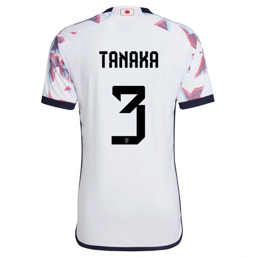 Hombre Camiseta Japón Hayato Tanaka #3 Blanco 2ª Equipación 22-24 La Camisa México