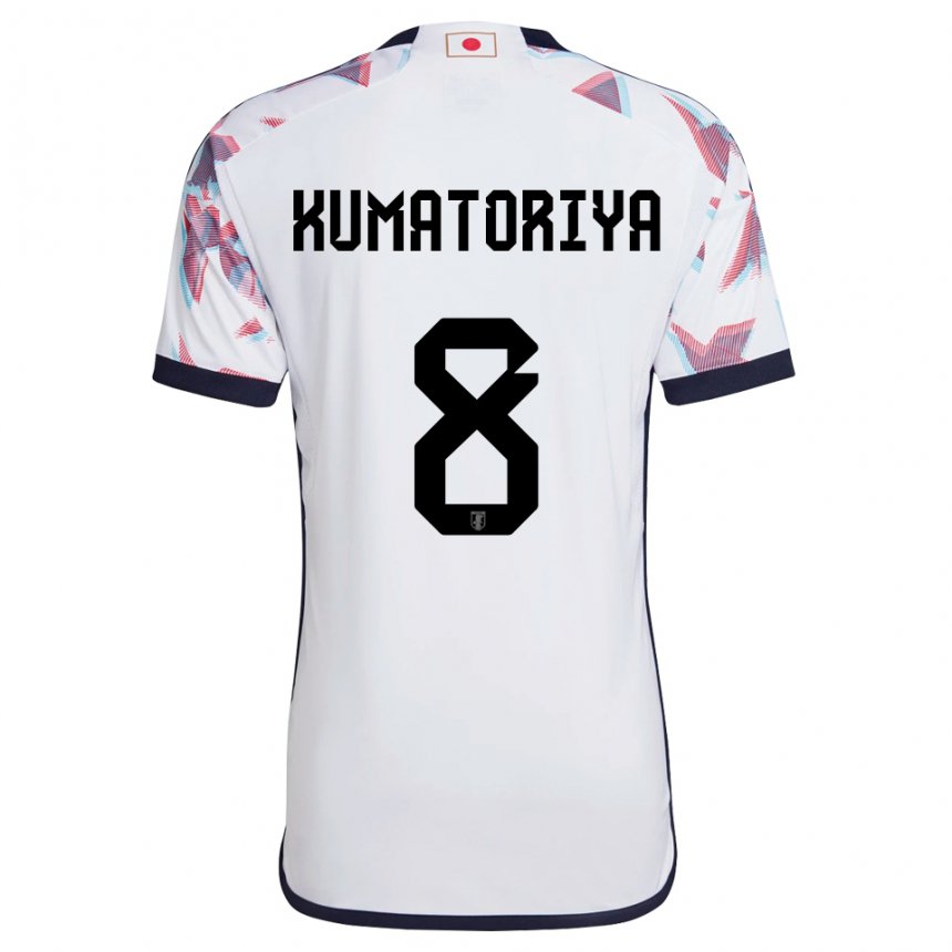 Hombre Camiseta Japón Issei Kumatoriya #8 Blanco 2ª Equipación 22-24 La Camisa México