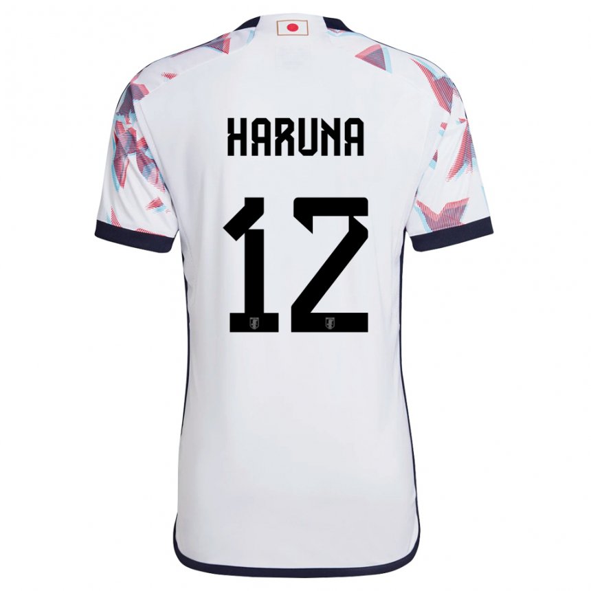 Hombre Camiseta Japón Ryusei Haruna #12 Blanco 2ª Equipación 22-24 La Camisa México