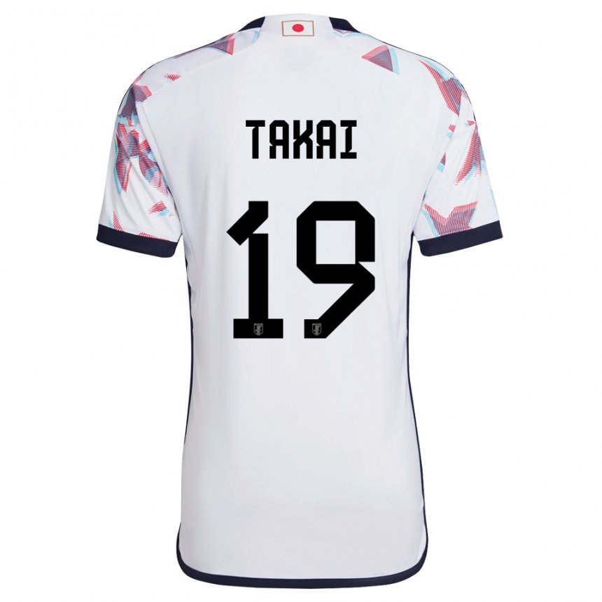 Hombre Camiseta Japón Kota Takai #19 Blanco 2ª Equipación 22-24 La Camisa México