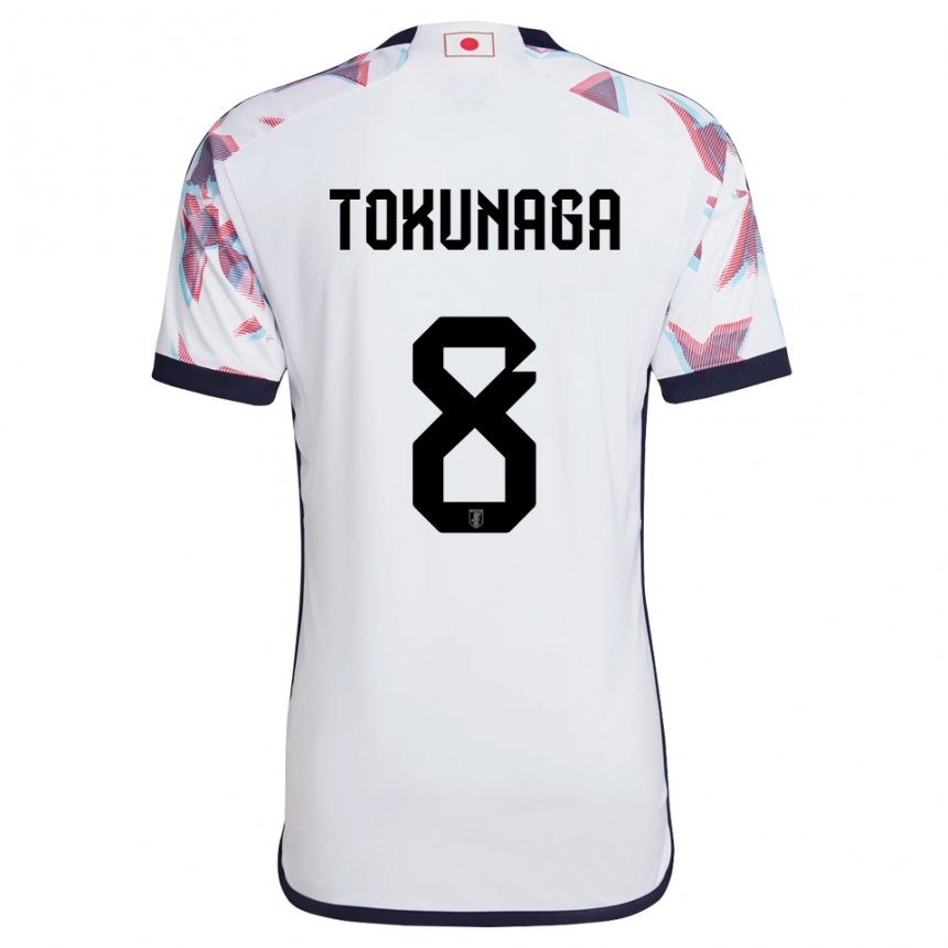 Hombre Camiseta Japón Ryo Tokunaga #8 Blanco 2ª Equipación 22-24 La Camisa México