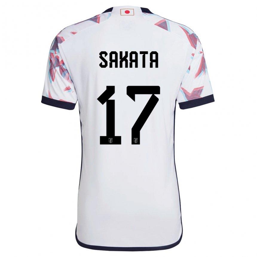 Hombre Camiseta Japón Reiya Sakata #17 Blanco 2ª Equipación 22-24 La Camisa México