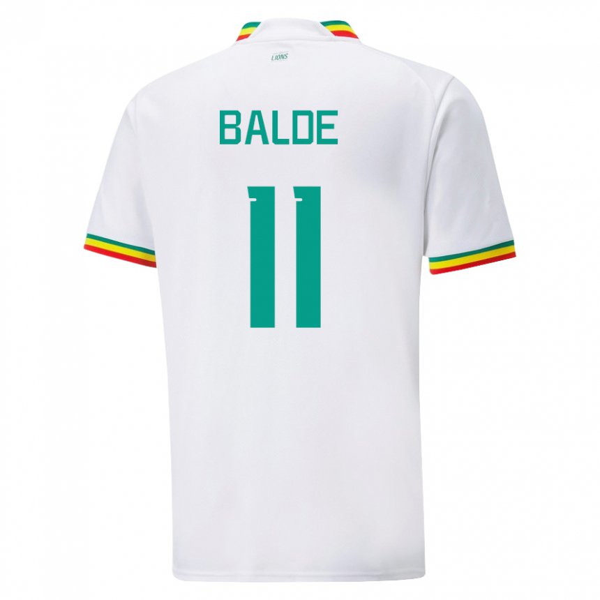 Mujer Camiseta Senegal Haby Balde #11 Blanco 1ª Equipación 22-24 La Camisa México