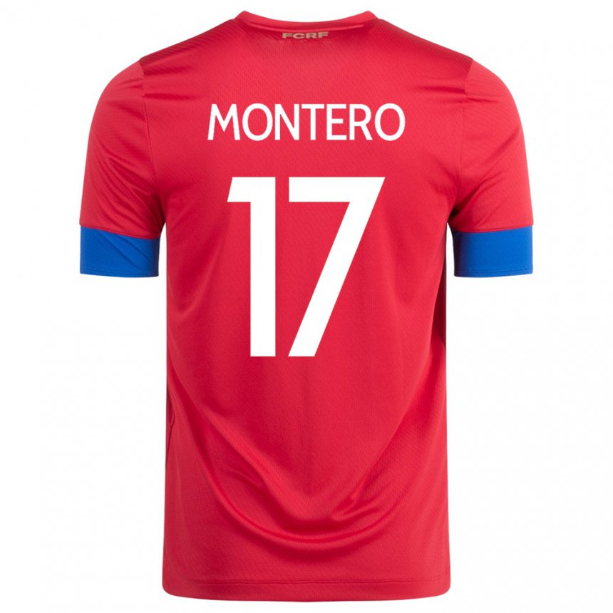 Mujer Camiseta Costa Rica Michelle Montero #17 Rojo 1ª Equipación 22-24 La  Camisa México