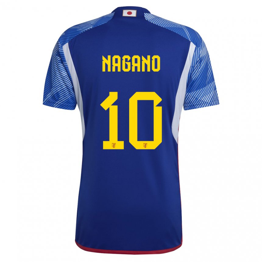 Mujer Camiseta Japón Fuka Nagano #10 Azul Real 1ª Equipación 22-24 La Camisa México
