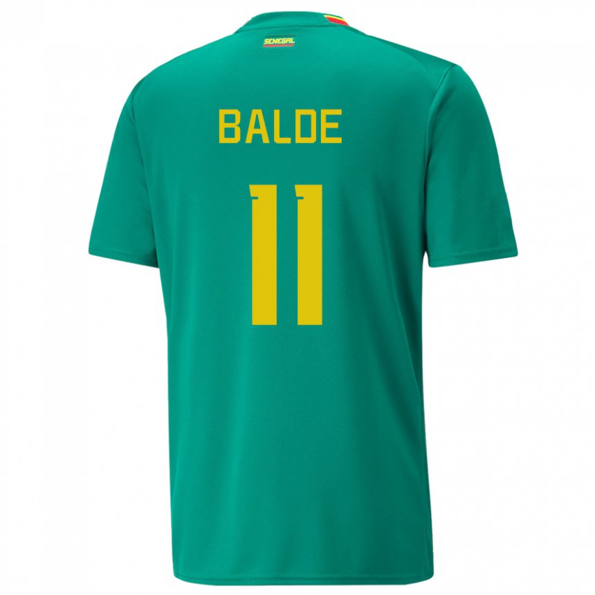 Mujer Camiseta Senegal Haby Balde #11 Verde 2ª Equipación 22-24 La Camisa México