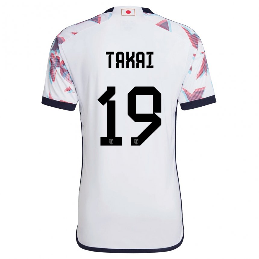 Mujer Camiseta Japón Kota Takai #19 Blanco 2ª Equipación 22-24 La Camisa México