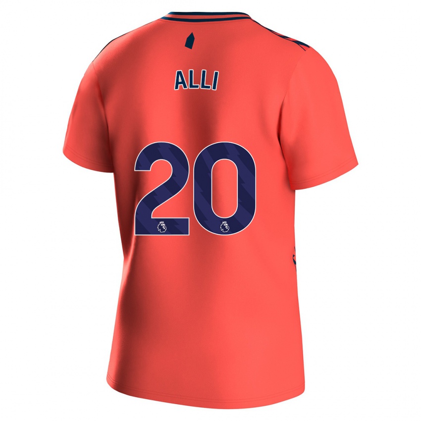 Niño Camiseta Dele Alli #20 Coralino 2ª Equipación 2023/24 La Camisa México