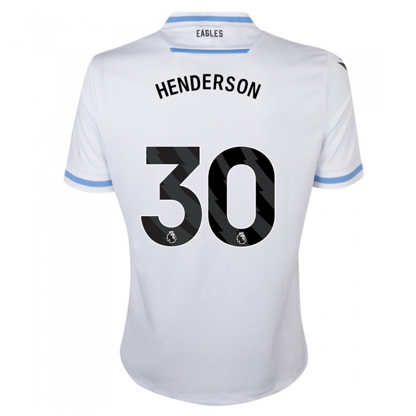 Niño Camiseta Dean Henderson #30 Blanco 2ª Equipación 2023/24 La Camisa México