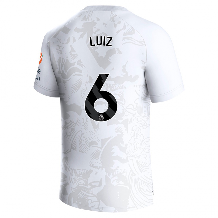 Niño Camiseta Douglas Luiz #6 Blanco 2ª Equipación 2023/24 La Camisa México
