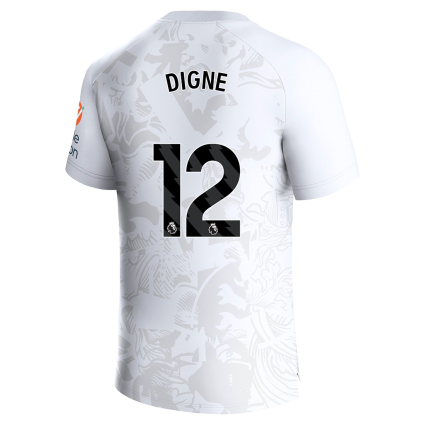 Niño Camiseta Lucas Digne #12 Blanco 2ª Equipación 2023/24 La Camisa México