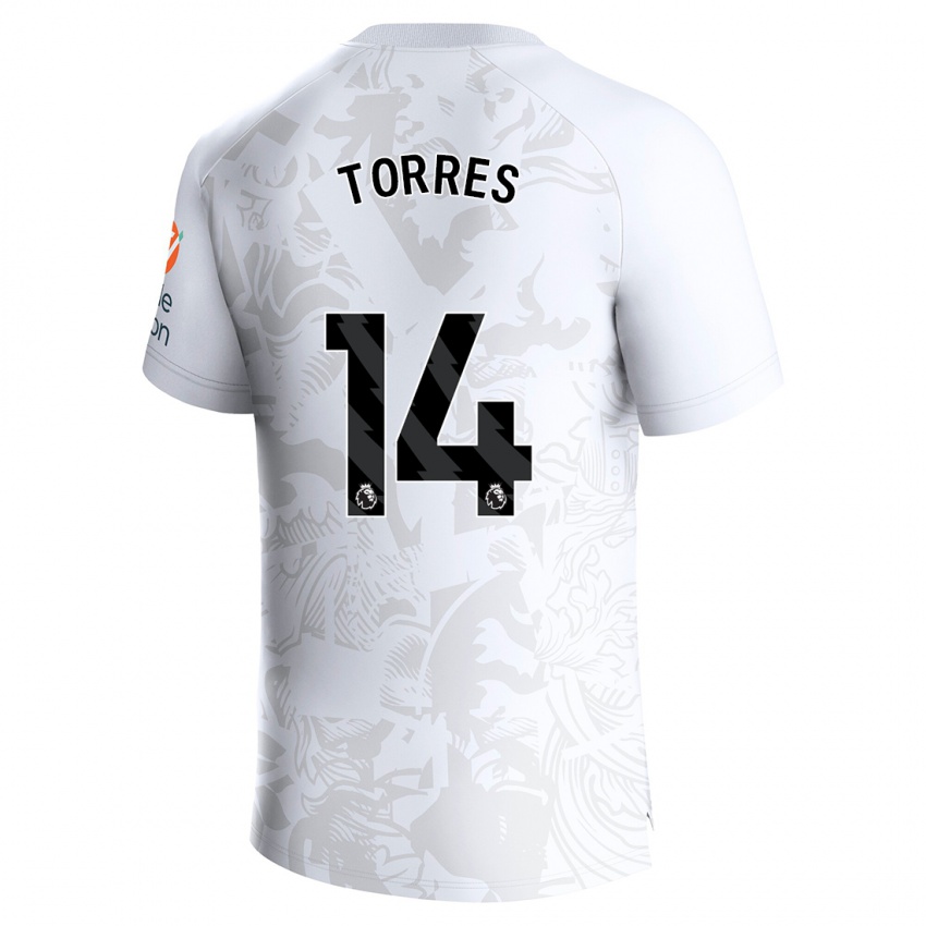 Niño Camiseta Pau Torres #14 Blanco 2ª Equipación 2023/24 La Camisa México