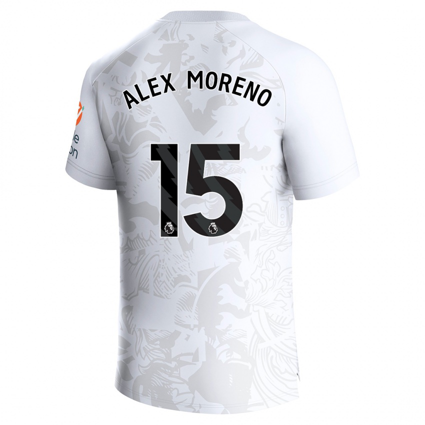 Niño Camiseta Álex Moreno #15 Blanco 2ª Equipación 2023/24 La Camisa México