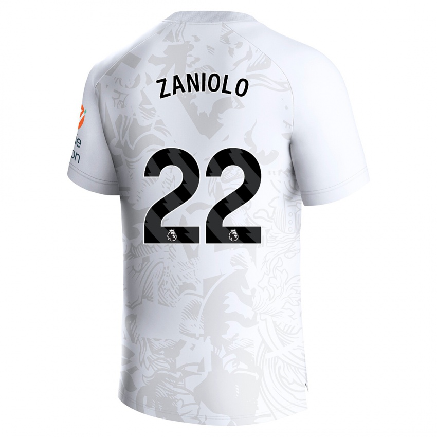 Niño Camiseta Nicolo Zaniolo #22 Blanco 2ª Equipación 2023/24 La Camisa México