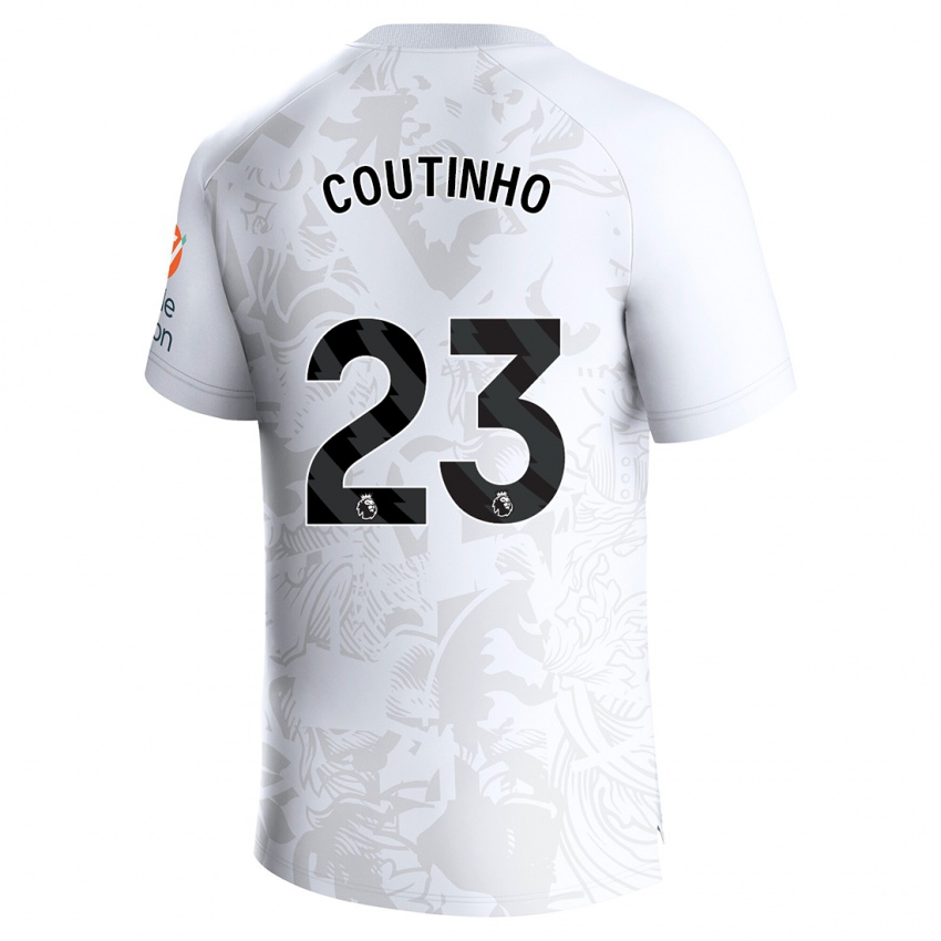 Niño Camiseta Philippe Coutinho #23 Blanco 2ª Equipación 2023/24 La Camisa México
