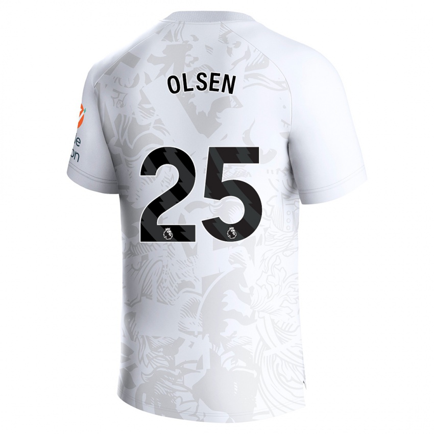 Niño Camiseta Robin Olsen #25 Blanco 2ª Equipación 2023/24 La Camisa México