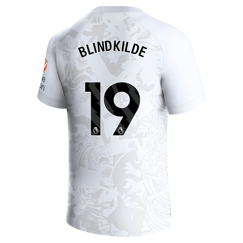 Niño Camiseta Laura Blindkilde #19 Blanco 2ª Equipación 2023/24 La Camisa México