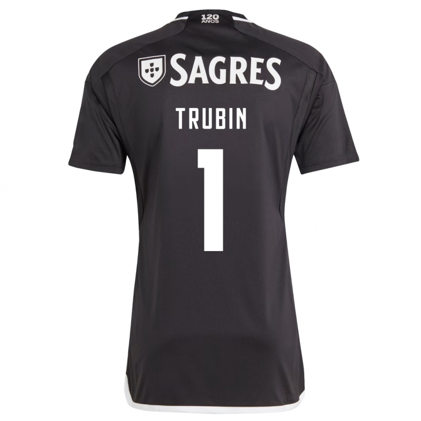 Niño Camiseta Anatoliy Trubin #1 Negro 2ª Equipación 2023/24 La Camisa México