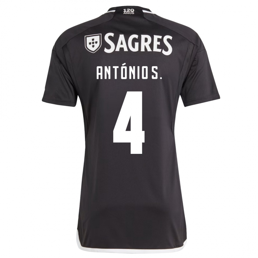 Niño Camiseta António Silva #4 Negro 2ª Equipación 2023/24 La Camisa México