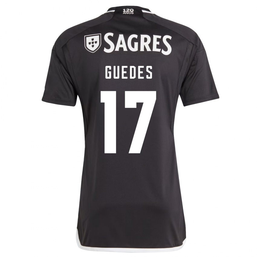 Niño Camiseta Goncalo Guedes #17 Negro 2ª Equipación 2023/24 La Camisa México