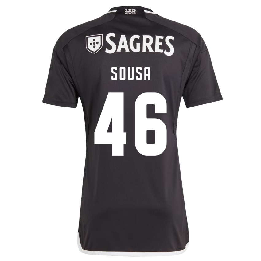 Niño Camiseta Gerson Sousa #46 Negro 2ª Equipación 2023/24 La Camisa México