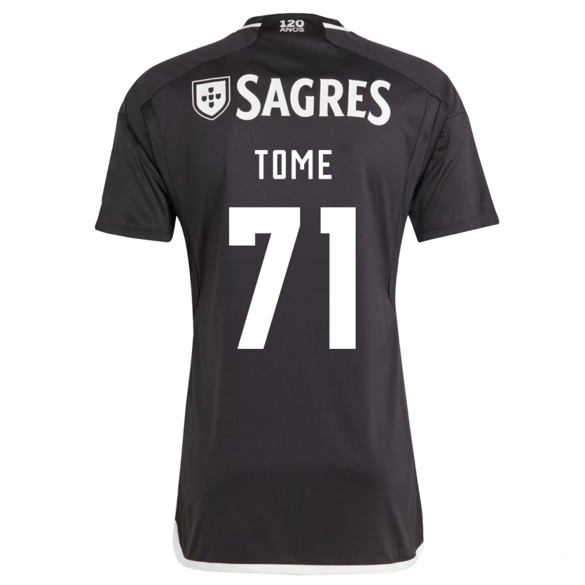 Niño Camiseta João Tomé #71 Negro 2ª Equipación 2023/24 La Camisa México