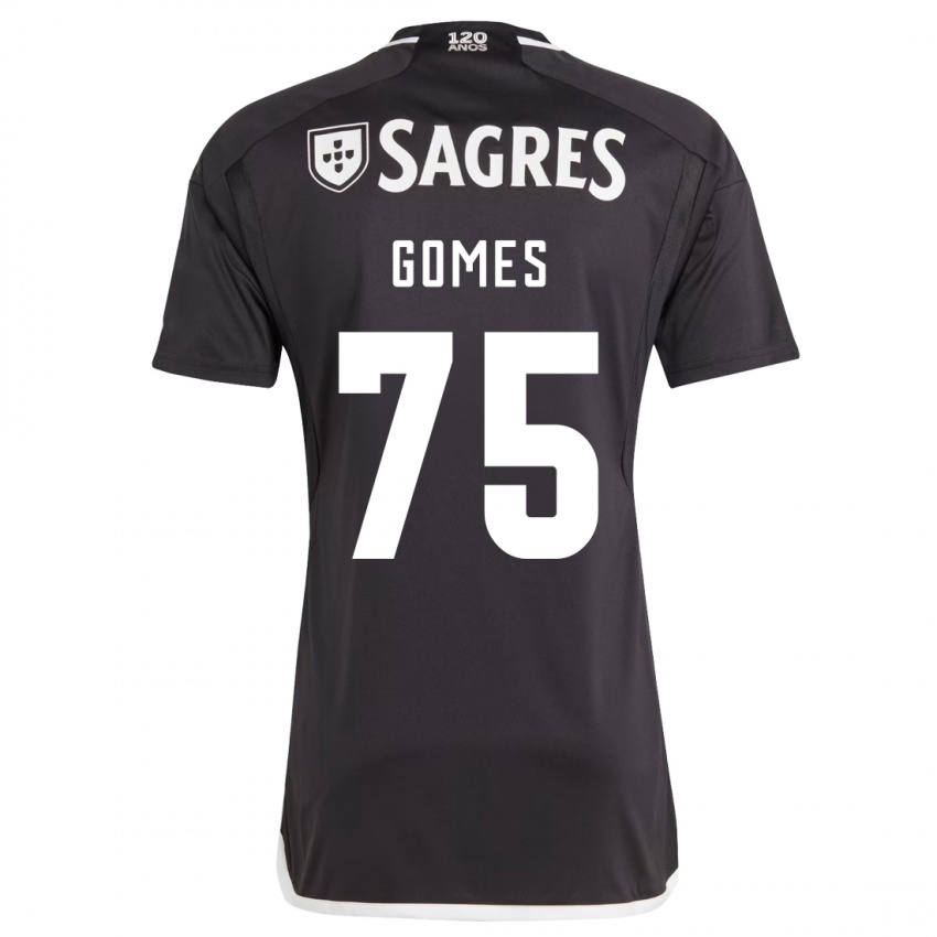 Niño Camiseta André Gomes #75 Negro 2ª Equipación 2023/24 La Camisa México