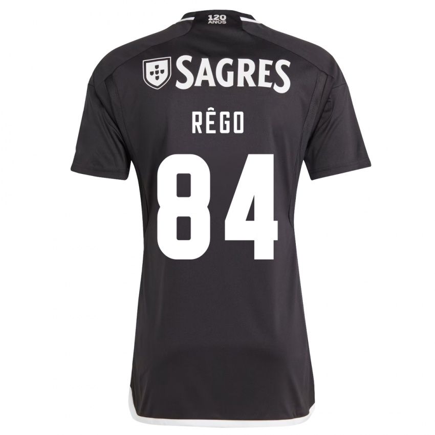 Niño Camiseta João Rêgo #84 Negro 2ª Equipación 2023/24 La Camisa México