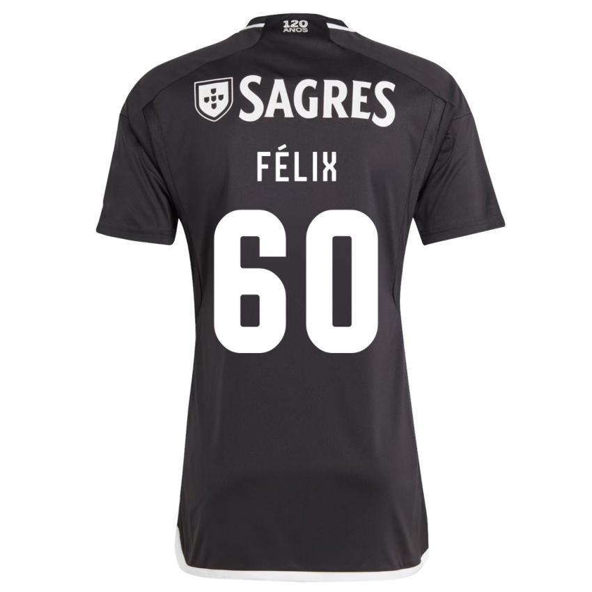 Niño Camiseta Nuno Félix #60 Negro 2ª Equipación 2023/24 La Camisa México