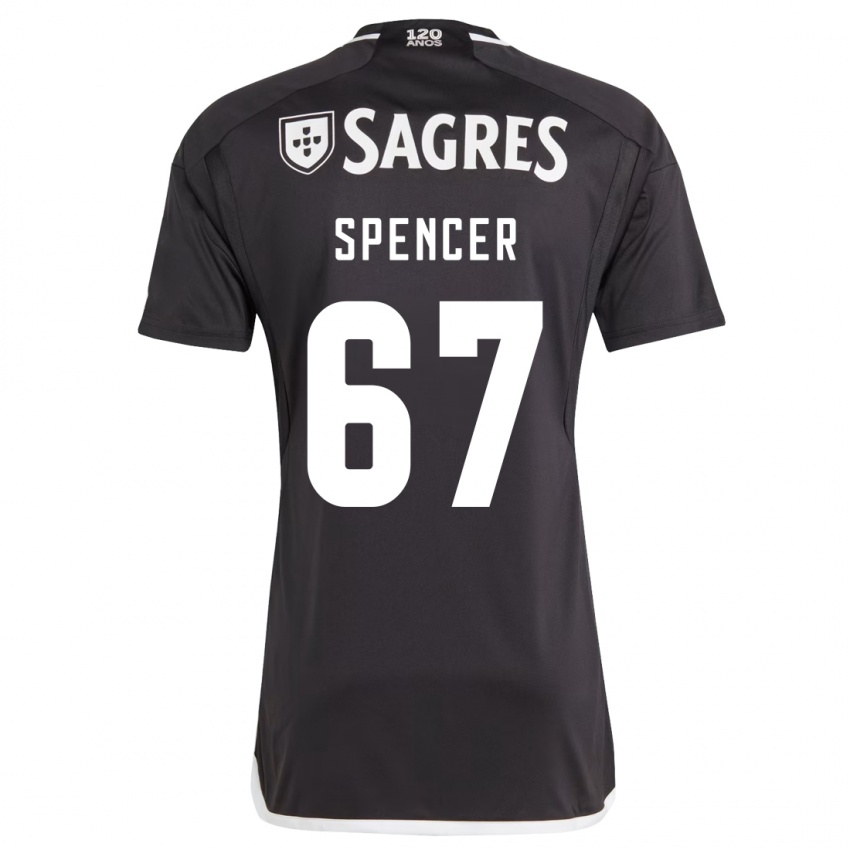 Niño Camiseta Diogo Spencer #67 Negro 2ª Equipación 2023/24 La Camisa México